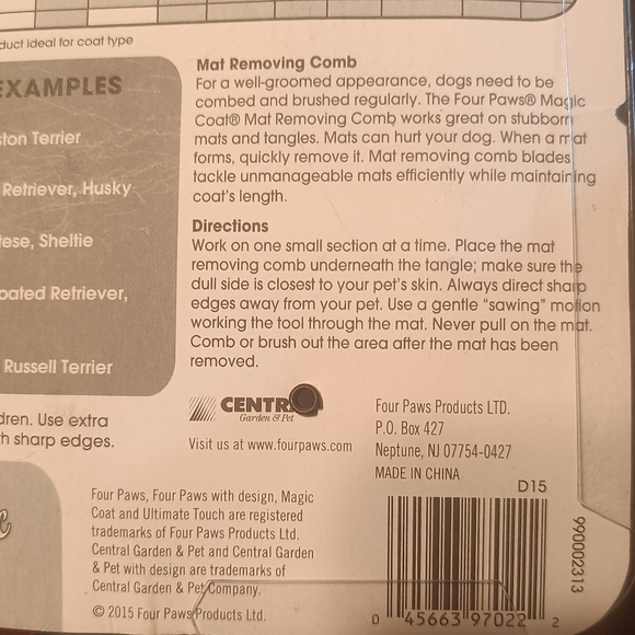 Tangles & Mats for dogs - Picture 5 of 9